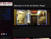 Tablet Screenshot of indacutbarbershop.com